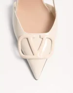 Valentino VLogo Signature Patent Leather Slingback Pump 80Mm - Image 3